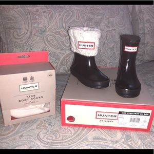 Kids Hunter Boots with Hunter socks